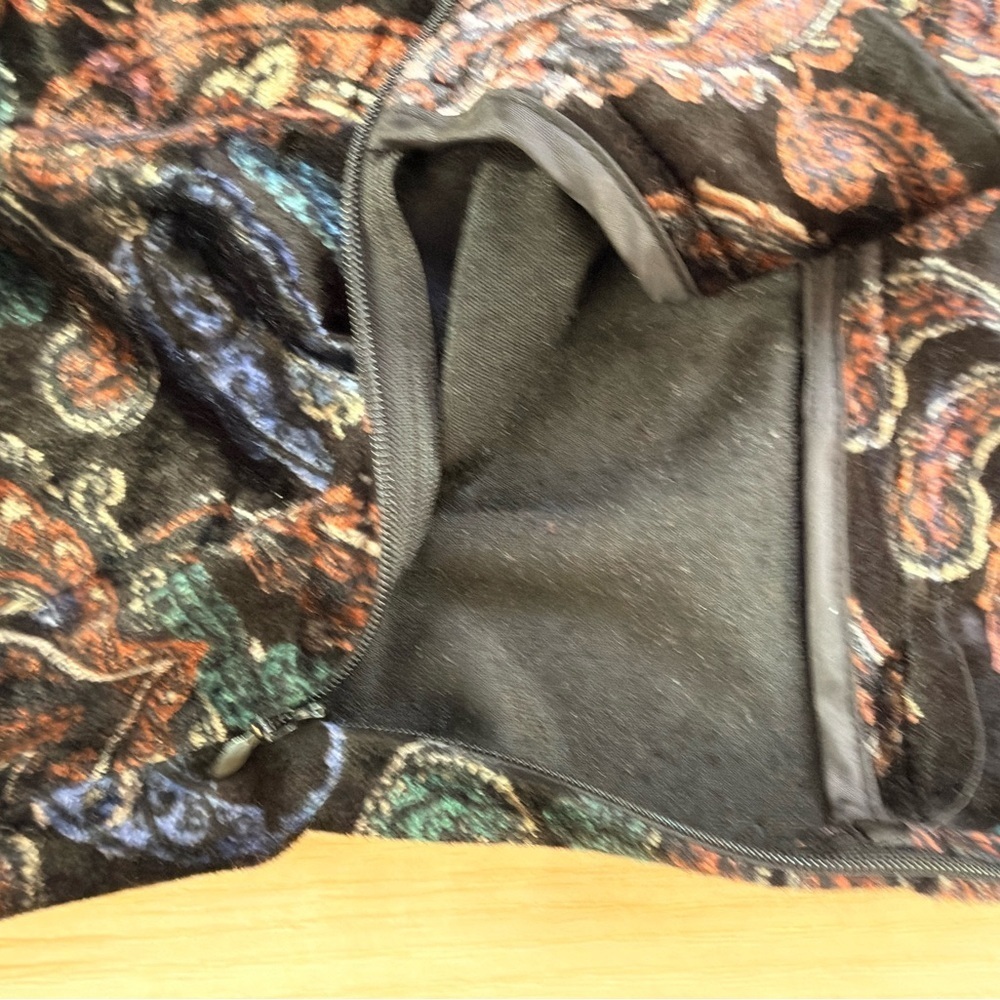 Paisley Wide Leg Pants Boho Retro Statement Trousers Vintage Vibe Medium Zara - Picture 6 of 6